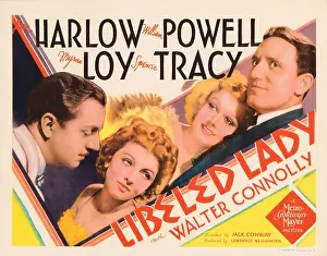 Harlow Prints: LIBELED LADY, William Powell, Myrna Loy, Jean Harlow, Spencer Tracy, 1936
