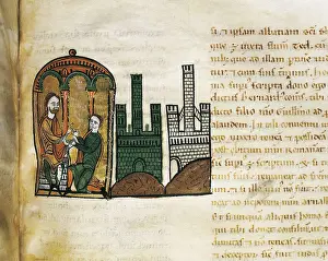 Miniatures Prints: Liber Feudorum Maior. end 12th c