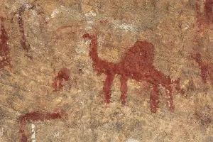 Neolithic Prints: LIBYA. Tadrart Acacus. Representation of a dromedary (12)