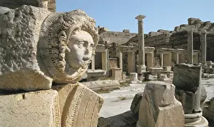 Pillar Prints: LIBYA. TRIPOLI. Leptis Magna. Forum built during Septimius Severus government (late 2nd century)