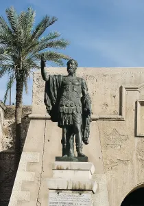 Libyans Prints: LIBYA. Tripoli. Sculpture of Septimius Severus