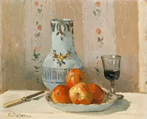 Manmade Prints: Still Life with Apples and Pitcher