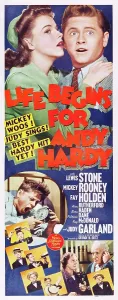 Rooney Prints: LIFE BEGINS FOR ANDY HARDY, top: Judy Garland, Mickey Rooney, 1941