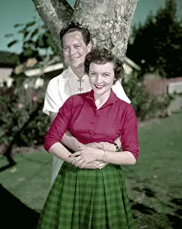 Moore Prints: LIFE WITH ELIZABETH, from left: Del Moore, Betty White, 1952-55