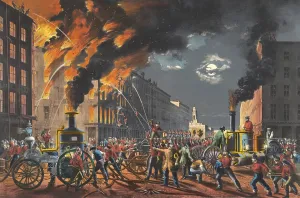 Street Prints: The Life of a Fireman: The New Era. Steam and Muscle, 1861