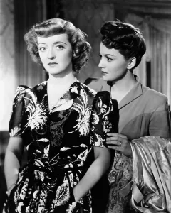 Print Dress Prints: IN THIS OUR LIFE, from left, Bette Davis, Olivia de Havilland, 1942