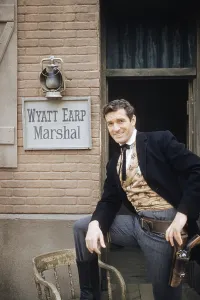Hugh Prints: THE LIFE AND LEGEND OF WYATT EARP, Hugh O'Brian, 1955-61 (1958 photo)