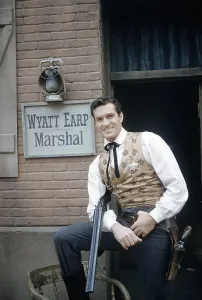 Hugh Prints: THE LIFE AND LEGEND OF WYATT EARP, Hugh O'Brian, 1955-61 (1958 photo)