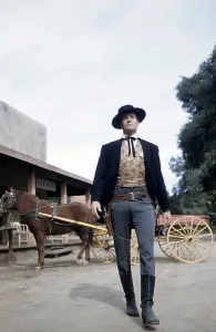 Hugh Prints: THE LIFE AND LEGEND OF WYATT EARP, Hugh O'Brian, 1955-61 (1958 photo)