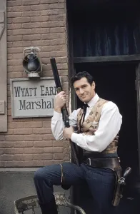 Hugh Prints: THE LIFE AND LEGEND OF WYATT EARP, Hugh O'Brian, 1955-61 (1958 photo)