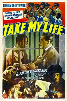 Prison Bars Prints: TAKE MY LIFE, poster art, 1942