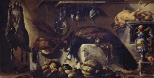 Silver Prints: Still Life with with dead Peacock