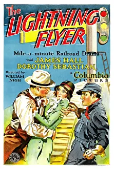 Sebastian Prints: LIGHTNING FLYER, (aka THE LIGHTNING FLYER), US poster art, center: Dorothy Sebastian, 1931