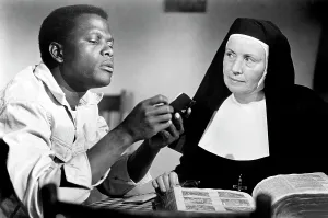 Poitier Prints: LILIES OF THE FIELD, Sidney Poitier, Lilia Skala, 1963