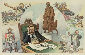 Papers Prints: WHAT WOULD LINCOLN DO? PUCK Magazine cartoon of Sept. 28, 1905