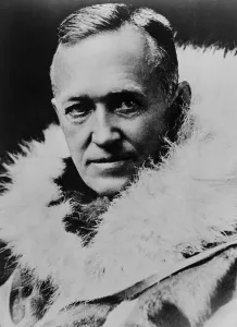 Arctic Prints: Lincoln Ellsworth, American polar explorer in a fur coat