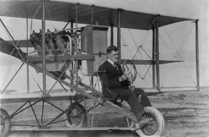 Bi Planes Prints: Lincoln J. Beachey 1887-1915 a celebrated American aviator and stunt pilot an in 1912 bi-plane