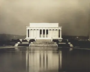 Reflection Prints: Lincoln Memorial and reflecting pool a year after its dedication
