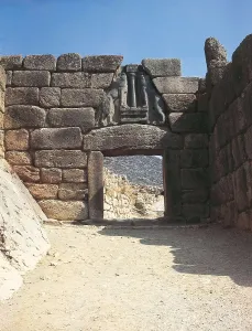 Morea Prints: Lion Gate. s.XIV BC. GREECE. PELOPONNESE