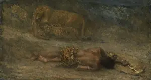 Mother Prints: Lioness with Her Cubs at a Dead Black Man Named Nemesis