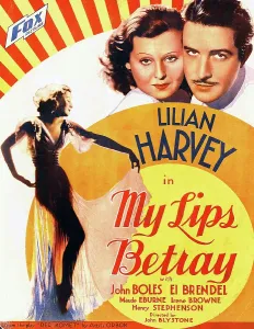 December Prints: MY LIPS BETRAY, US poster art, from left: Lilian Harvey times two