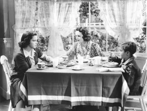 Astor Prints: LISTEN, DARLING, from left: Judy Garland, Mary Astor, Scotty Beckett, 1938