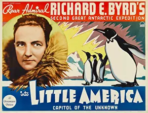 Fur Collar Prints: INTO LITTLE AMERICA, left: Richard E. Byrd, 1935