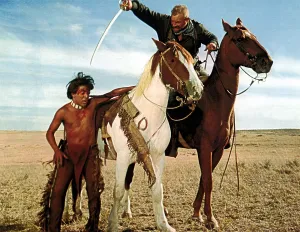 Films By Arthur Penn Prints: LITTLE BIG MAN, Dustin Hoffman (left), 1970