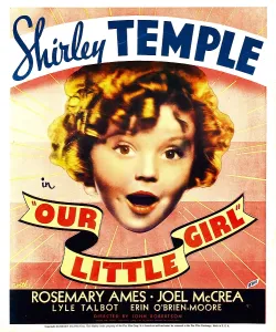 1935 Movies Prints: OUR LITTLE GIRL, Shirley Temple on window card