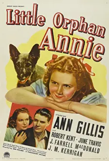 Red Hair Prints: LITTLE ORPHAN ANNIE, top: Ann Gillis, bottom from left: June Travis, Robert Kent, 1938