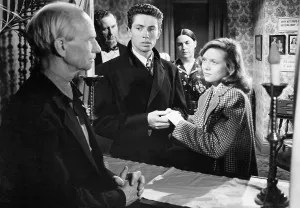 Granger Prints: THEY LIVE BY NIGHT, Ian Wolfe, Farley Granger, Cathy O'Donnell, 1948