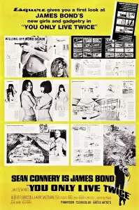 Trending: YOU ONLY LIVE TWICE, US poster, Sean Connery (bottom), 1967