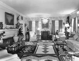 1405history Prints: Living Room of J. Edgar Hoover's living room at the 4936 Thirtieth Place
