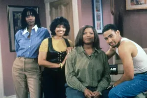 African American Prints: LIVING SINGLE, from left: Erika Alexander
