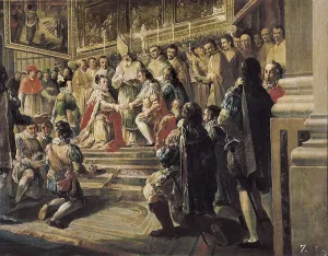 19th C Prints: LLUCH, Vicente (1771-1812). Royal wedding of Philip III and Margaret of Austria in Valencia