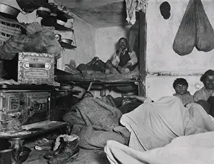 Dwellings Prints: LODGERS IN A BAYARD STREET TENEMENT, c. 1888 by Jacob Riis