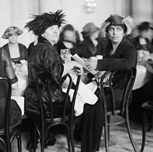 Vice Presidents Wife Prints: Lois Kimsey Marshall with Grace Coolidge at a Washington D