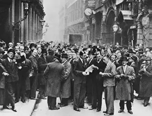 Businessman Prints: London curb stock market was active on June 5