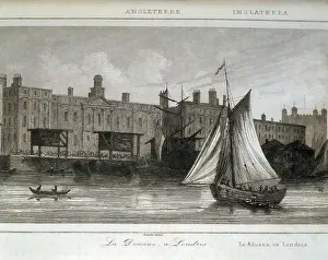 Customs Prints: London. Custom's House. Engraving