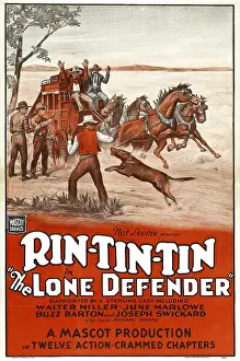Hands Up Prints: THE LONE DEFENDER, Rin Tin Tin, 1930