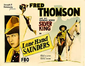 Cowboy Boots Prints: LONE HAND SAUNDERS, Fred Thomson (far left)