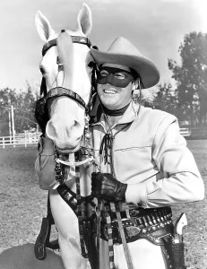 1950s Portrait Prints: THE LONE RANGER, Clayton Moore, (1957), 1949-57