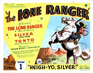 Horseback Prints: THE LONE RANGER, Lee Powell, 1938