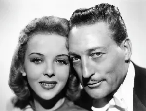 LONE WOLF'S SPY HUNT, (aka THE LONE WOLF'S DAUGHTER), from left, Ida Lupino, Warren William, 1939