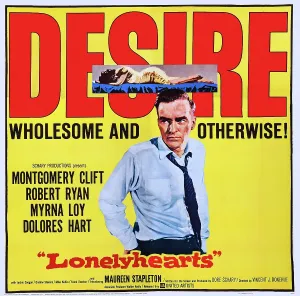 1958 Movies Prints: LONELYHEARTS, US poster art, Montgomery Clift, 1958