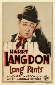 Langdon Prints: LONG PANTS, Harry Langdon on window card, 1927