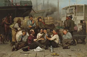 Lcgr1606 Prints: The Longshoremen's Noon, by John George Brown