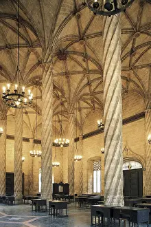 Valencia Prints: Lonja de la Seda o Lonja de Mercaderes (Silk or Merchant's Exchange) of Valencia