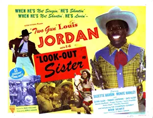 Jordan Prints: LOOK-OUT SISTER, from left, Suzette Harbin, Louis Jordan, 1947