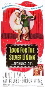 Curtain Prints: LOOK FOR THE SILVER LINING, top and bottom l-r: June Haver